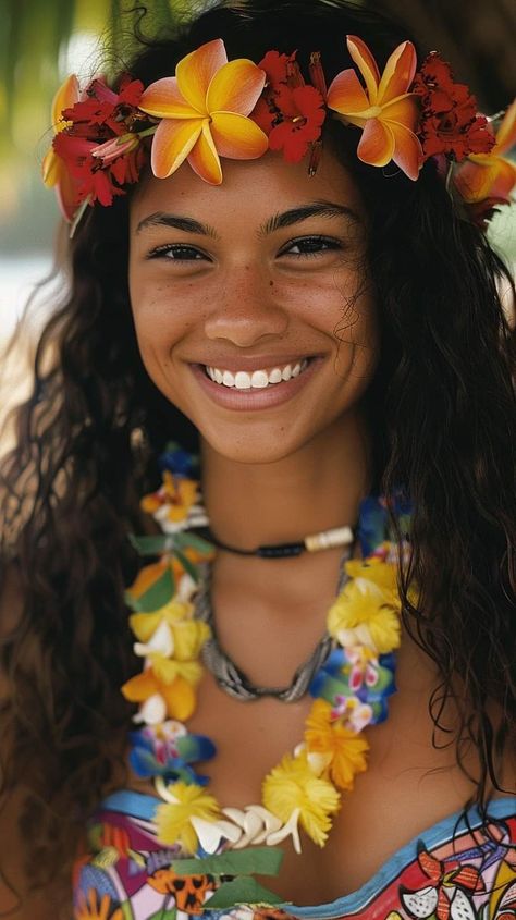 New Zealand Women, Native Hawaiian Culture, Hawaiian Girl Aesthetic, Islander Girl, Hawaii People, Tahitian Women, Tropical Woman, Samoan Women, Polynesian Women