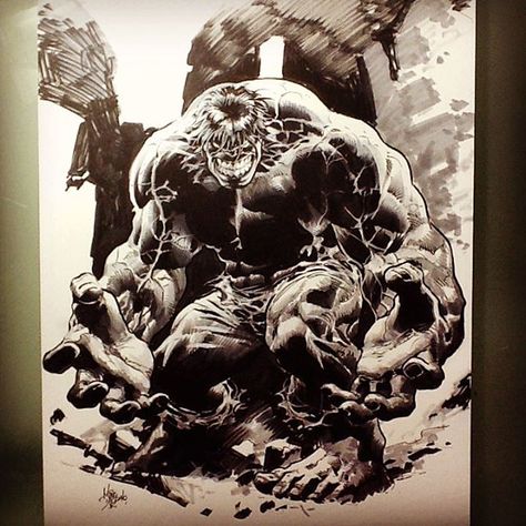 Hulk by Mike Deodato Hulk Reference, Grey Hulk, Hulk Artwork, Uncanny Avengers, Mike Deodato, Hulk Art, Hulk Comic, Reference Art, The Incredible Hulk