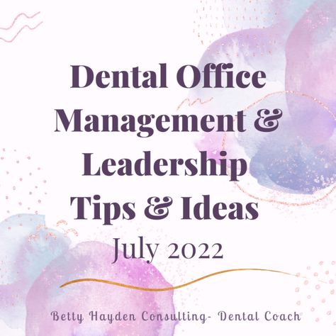 Medical Office Marketing Ideas, Marketing Ideas For Dental Office, Dental Office Management, Dental Office Marketing, Dental Receptionist, Office Marketing, Leadership Ideas, Office Training, Office Management