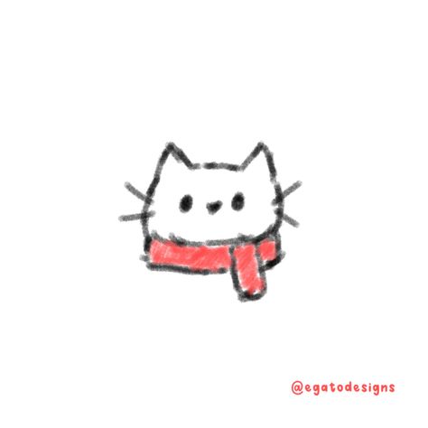 Little Cat Doodle, Digital Doodle Art, Speed Draw, Easy Cold, Draw Ideas, Cat Doodle, Little Cat, Drawing Inspo, Cat Drawing