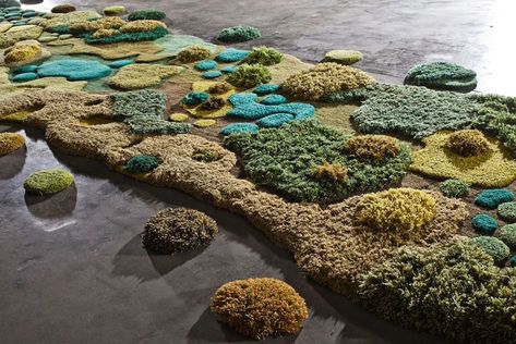 Typography Graffiti, Moss And Lichen, Moss Rug, Green Landscapes, Moss Decor, Maximalist Interior, Rug Tufting, Memphis Design, Color Ways