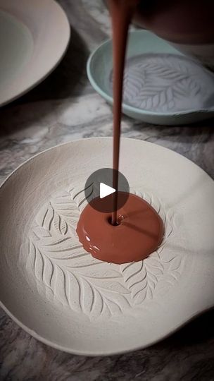 65K views · 3.9K reactions | by @kelseyceramics. Glazing several color varieties of my leafy plate design 🍃
FOLLOW👉 @loveinpottery for more pottery contents ☕️ !

visit their page and support 💕

Follow us on @musthomeguide (Interior Lovers) & @mustvisitguide (Travel Lovers) !

#pottersofinstagram #contemporaryceramics #glaze #handmade #pottery #design #artist #ceramica #clay #stoneware #instapottery #ceramicartist #keramik #ceramicsculpture #porcelain #ceramicart #art #interiordesign #wheelthrown #potterylove | Love in Pottery | Adrian Berenguer · October Color Me Mine Ideas Bowls, Glaze Recipes Ceramics, Ceramics Projects Ideas, Pottery Ideas Handbuilt, Ceramic Plates Designs, Ceramic Plates Art, Ceramics Bowls Designs, Handmade Pottery Plates, Ceramics Pottery Bowls