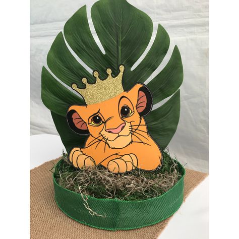 Simba Centerpieces, Simba 1st Birthday Party Ideas, Lion King Centerpieces 1st Birthdays, Lion King Centerpieces, Lion Guard Birthday Party, Simba Baby Shower, Lion King Birthday Party Ideas, Lion Guard Birthday, Lion King Birthday Party