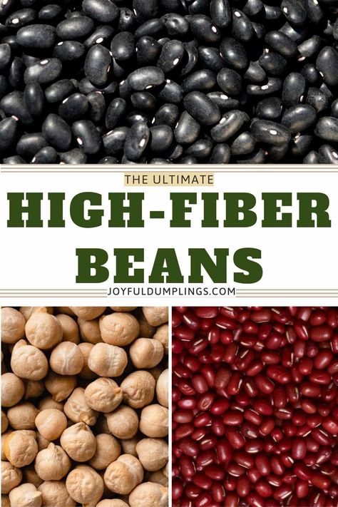 which beans have the most fiber Healthiest Beans To Eat, High Fiber Grains, Beans And Legumes, Healthy Beans, Types Of Beans, String Bean, Best Beans, High Fiber Foods, Fiber Rich