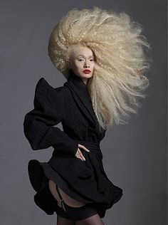 Hair for photoshoots on Pinterest | Avant Garde, Editorial Hair ... Fashion Show Makeup, Avant Garde Hair, Crimped Hair, Straight Blonde Hair, Editorial Hair, Fantasy Hair, Wild Hair, Hair Shows, Long Blonde