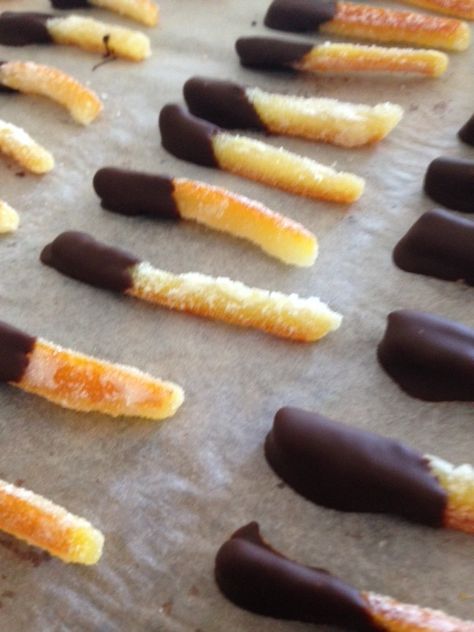 Candied Orange Peels, Christmas Snack Mix, Candied Orange, Orange Peels, Chocolate Spoons, Candied Orange Peel, Snack Mix Recipes, Incredible Edibles, Fruity Desserts