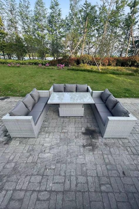 Corner Tables, Sofa Dining, Small Footstool, Rattan Corner Sofa, Coffee Table Size, Send Text, Corner Sofa Set, Gas Heater, Garden Sofa Set