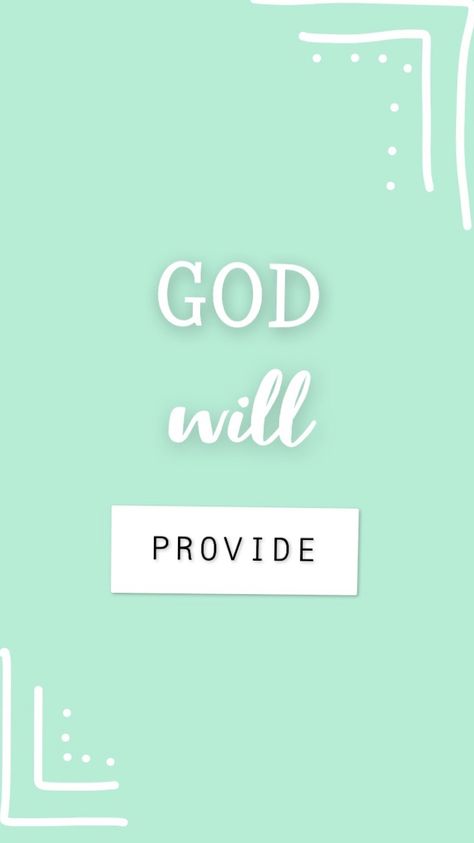 God Will Provide Wallpaper, Mine Wallpaper, Snapchat Streak, Inspirational Verses, God Will Provide, Positive Inspiration, Pink Wallpaper Iphone, Digital Illustrations, Quotes About God