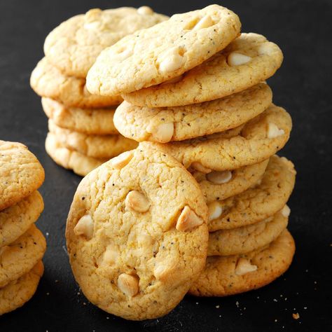 Anything lemon makes my day brighter and these soft cookies have a fabulous lemon aroma and a subtle lemon flavor. —Theresa Miller, Sault S Marie, Michigan Cornmeal Cookies Recipe, Cornmeal Cookies, Cornmeal Recipes, Gooey Butter Cookies, Crazy For Crust, Lemon Zucchini, Butter Cake Recipe, Food Texture, Vintage Dessert