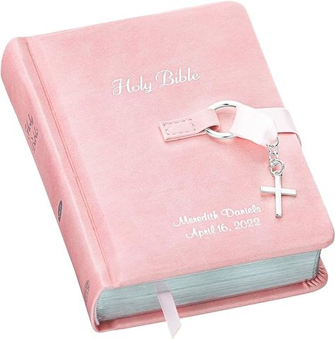 Pink Bible, Blue Bible, Baby Bible, Cute Bibles, Childrens Bible, Bible Covers, Make Memories, Cross Charms, S Word