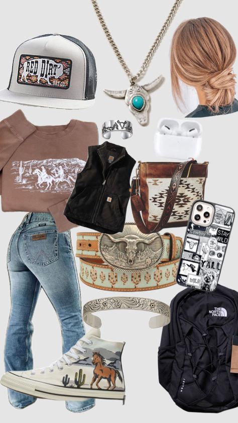 Casual Country Outfits, Southern Outfits, Country Style Outfits, Western Wear Outfits, Cute Country Outfits, Country Girls Outfits, Casual School Outfits, Hipster Outfits, Riding Outfit