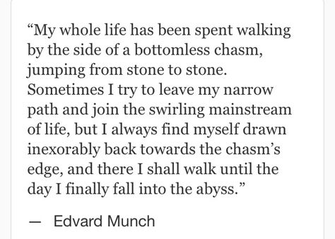 Regenerate @heywriters Edward Munch Quotes, Edvard Munch Quote, Heart Flow, Waxing Poetic, Edvard Munch, Artist Quotes, Character Quotes, Writers Write, Words Worth