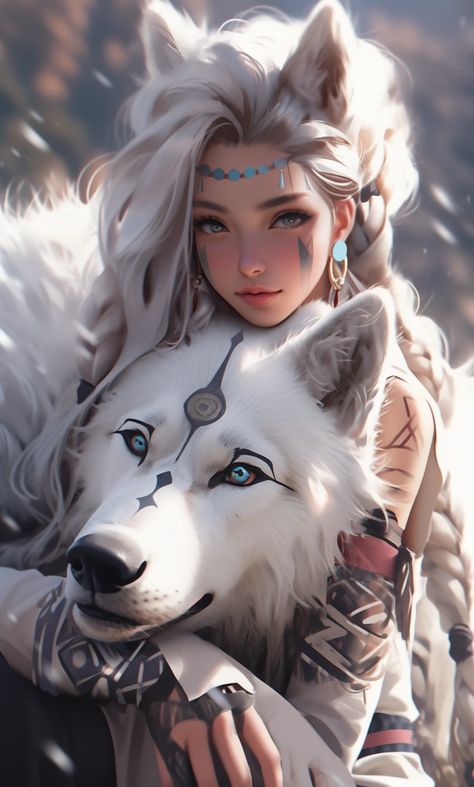 Fpe Pfp, Anime Show, Beautiful Wolves, Japon Illustration, Wolf Girl, Anime Wolf, Girly Art Illustrations, Dessin Adorable, Cute Art Styles