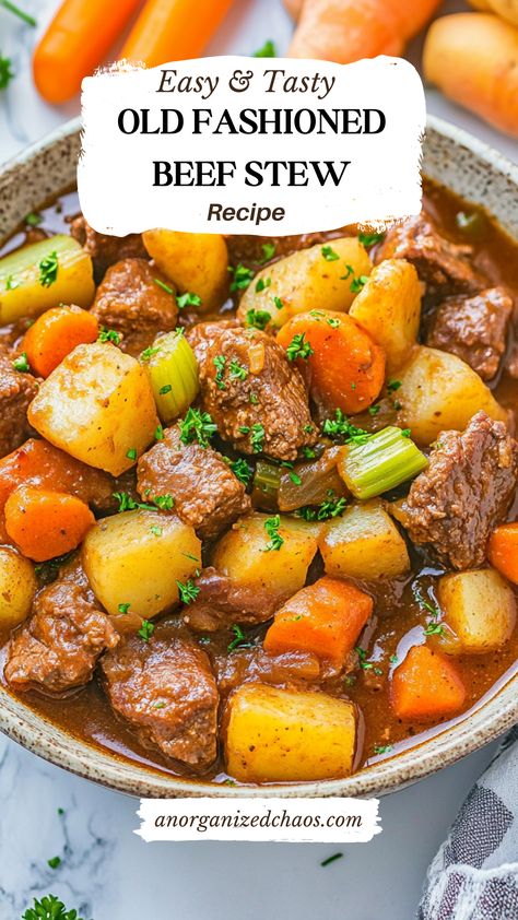 Old Fashioned Beef Stew Beef Stew Natasha’s Kitchen, Southern Beef Stew Stove Top, Rustic Beef Stew Crock Pot, Beef Stew Meat Soup Recipes, Beef Stew Mccormick Recipe, Beef Stew With Roast Meat, Need Stew Meat Recipes, Home Made Beef Stew Crock Pot, Kraft Winter Beef Stew