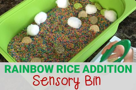 Easy literacy-building sensory bins like this Rainbow Egg Letter Matching Easter Sensory Bin are perfect for practicing upper and lowercase letters. Easter Sensory Bin, Easter Sensory, Easy Stem, Addition Practice, Rainbow Rice, Kid Experiments, Cup Of Rice, Letter Matching, Upper And Lowercase Letters