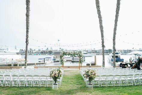 Newport Beach California Wedding, Balboa Bay Resort Wedding, Newport Beach Wedding, Orange County Wedding Venues, California Honeymoon, Wedding Rentals Decor, Southern California Beaches, Ocean Resort, Newport Beach California