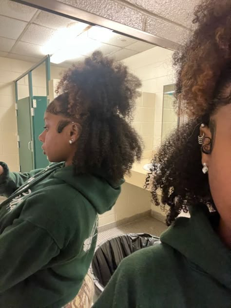 Cute And Easy Natural Hairstyles, Natrual Black Girls Hairstyles Curly, Two Puffs Half Up Half Down Natural Hair, 4b/4c Natural Hairstyles, Braid Out Natural Hairstyles, Natural Curls Hairstyles 4c, 4a Short Hairstyles, Natural 4a Hairstyles, Natural Hair Styles Type 4