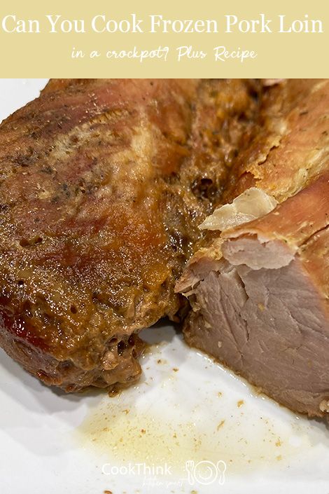 Frozen Pork Loin Crock Pot Recipes, Frozen Pork Loin Crock Pot, Pork Loin In Crock Pot, Bone In Pork Loin, Crockpot Pork Loin, Slow Cooker Pork Loin, Slow Cooker Pork Roast, Smoked Pork Loin, Leftover Pork