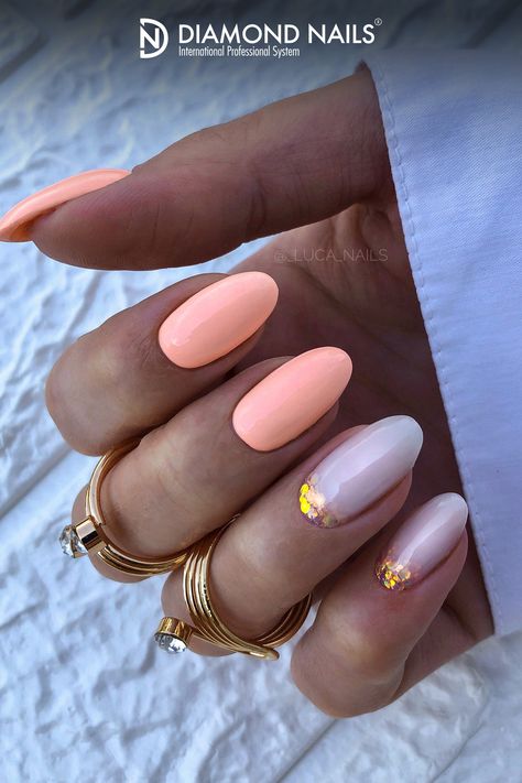 The combination of milky white and peach is a testament to the balance between classic and modern aesthetics. Embrace the versatility of this palette—whether you're seeking a serene monochromatic look or aiming for creative nail art that blends the two shades seamlessly.

As you adorn your nails with Diamond Nails' Milky White & Peach Gel Polish, you're not just adding color; you're embracing a harmonious expression of beauty. 
#NailArt
#NailDesigns
#NailInspiration
#Manicure
#NailTrends Peach Fuzz Nails Design, White And Peach Nails, Peach Gel Polish, Nails Milky, Peach Nail Polish, Peach Tones, Milky Nails, Peach Nails, Peach Fuzz