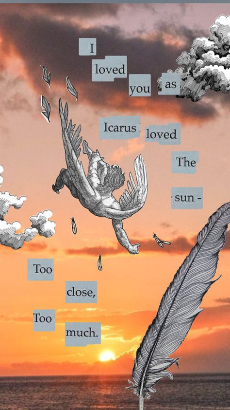 Icarus Wallpaper Pc, Icarus In Love, Icarus Background, Icarus Quotes Short, Icarus Falling Wallpaper, Icarus Wallpaper Greek, Icarus Pfp, Icarus Falls Aesthetic, Icarus Tattoo Greek Mythology