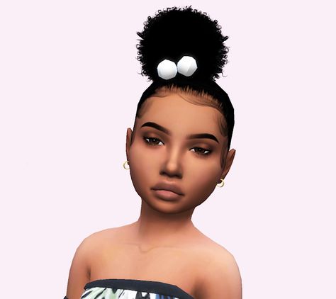 Child Two Puffs Two Puffs, Afro Hair Sims 4 Cc, Toddler Hair Sims 4, Sims 4 Curly Hair, Toddler Cc Sims 4, Sims 4 Toddler Clothes, Sims 4 Cc Eyes, Sims Baby, Sims 4 Black Hair