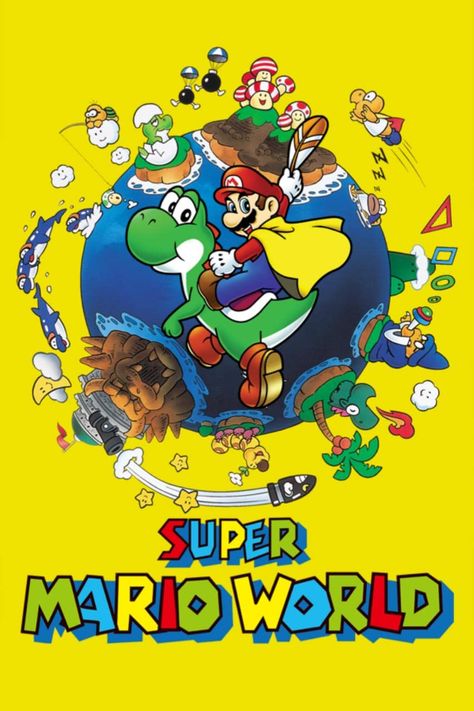 Super Mario World (1990) Mario Cosplay, King Koopa, Super Mario Games, Mario Games, World Wallpaper, Gaming Stuff, Super Mario World, Super Mario Art, Nintendo Art