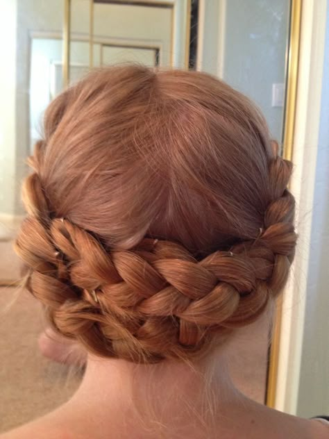 Milkmaid Braid Aesthetic, Ballet Hairstyles Aesthetic, Ballet Hairstyle, Ballet Hair, Ballerina Core, Ballet Hairstyles, Feminine Hairstyles, Milkmaid Braid, Fantasy Hair