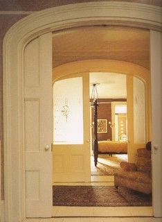 Glass topped doors!  1850's Brownstone - traditional - entry - new york - by Mark Dodge Design Wood Glass Door, Sliding Wood Doors, Arch Doorway, Elegant Doors, Arched Doors, French Doors Interior, Interior Barn Doors, Ideas Pictures, Beautiful Doors