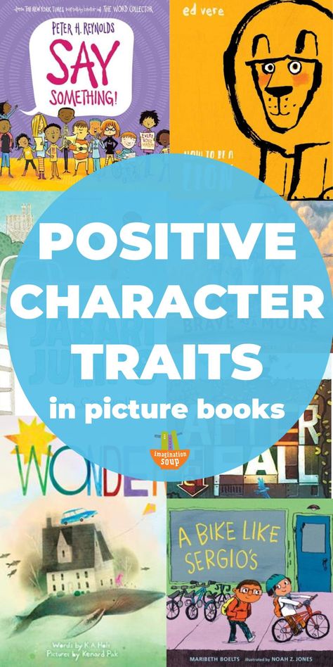 Reading Picture, What Is Character, Easy Chapter Books, Fun Lesson Plans, Positive Character Traits, Books About Kindness, Wordless Picture Books, Writing Picture Books, Positive Books