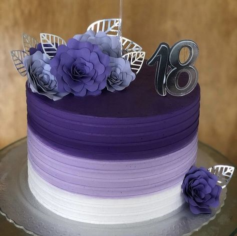 New Model Birthday Cakes, Simple Purple Cake Designs, Purple Birthday Cake For Women Elegant, Purple Cake Designs Birthday Women, Purple Tiered Cake, Euphoria Bday Cake, Purple 13th Birthday Cake, Purple Birthday Cake For Women, Purple Cake Ideas Birthday Simple