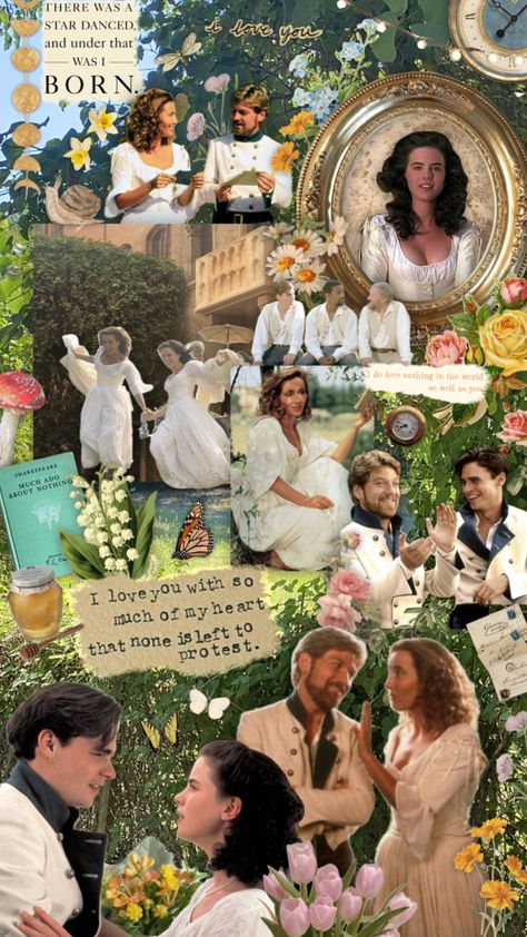 #muchadoaboutnothing #movie #movies #film #films #shakespeare #cottagecore #flowers #nature #wallpaper Much Ado About Nothing Aesthetic, Nothing Aesthetic, Shakespeare Movies, Cottagecore Flowers, Much Ado About Nothing, Movie Collage, Night Film, Queen Charlotte, Aesthetic Collage