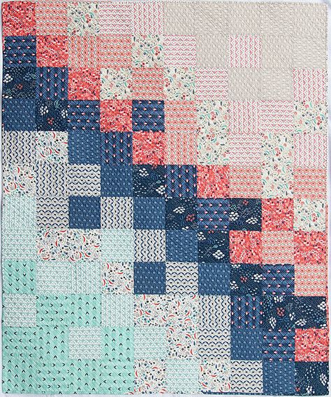 Ombre Quilt, Free Baby Quilt Patterns, Free Quilt Tutorials, Traditional Quilt Patterns, Sew Mama Sew, Baby Patchwork Quilt, Baby Quilt Pattern, Fat Quarter Quilt, Baby Quilt Patterns