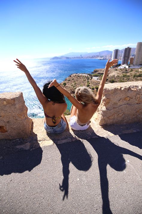 Holiday Trip to Benidorm #girls #holiday #beach #bluesky #happy #benidorm #spain #summer #bikini #friends Holiday Friends Photos, Spain With Friends, Holiday With Best Friend, Girls Holiday Aesthetic, Best Friends Holiday, Benidorm Spain, Spain Holiday, Spain Summer, Spain Trip