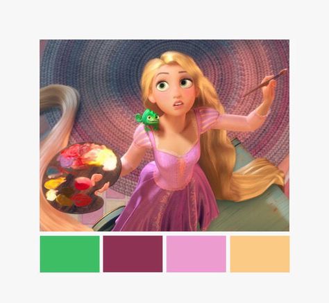 Rapunzel color palette Princesa Rapunzel Disney, New Animation Movies, Disney Amor, Tangled Wallpaper, Tangled 2010, Foto Disney, Disney Princess Rapunzel, Prințese Disney, Film Disney