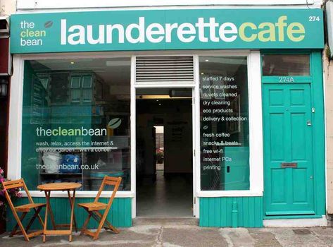 Clean Bean Launderette in Bristol for your Sports Team Laundry Laundry Cafe, Commercial Laundry Service, Laundromat Business, Dry Cleaning Business, Rugby Kit, Laundry Business, Cafe Counter, Small Business Design, Commercial Laundry