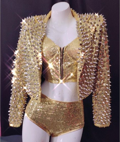 Outfits Nightclub, Sequins Jacket, Wrestling Outfits, Wwe Outfits, Prom Outfit, Dancing Party, Dancer Costume, Bar Outfit, Catty Noir