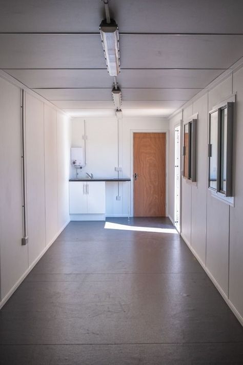 40ft office and welfare container Office Container, 40ft Shipping Container, Shipping Container Office, Container Shipping, 40ft Container, Container Conversions, Container Office, Office Designs, Shipping Container