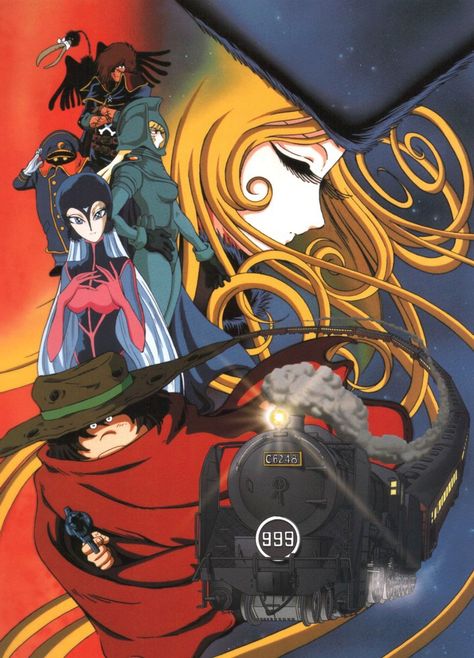 Galaxy Express 999 - 1978 Galaxy Railways, Galaxy Express 999, Ulysse 31, Space Pirate Captain Harlock, Galaxy Express, Captain Harlock, Space Pirate, Anime Posters, Japanese Animation