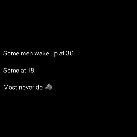 Some men drift through life like they’re caught in a slow moving current. They never question where it’s taking them, content to be carried along by whatever distractions come their way. They live decades without realising they’ve never truly taken control. Then there are those who wake up in their 30s, hit by the cold splash of reality. They look around and realize the years have slipped away. It’s a bitter feeling, like finding out you’ve been playing a game with rules you didn’t u... Bitter Quotes, Billionaire Life, Really Good Quotes, They Live, Reality Quotes, Bitter, Personal Development, Wake Up, Best Quotes