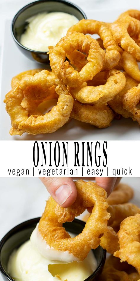 Hors Dourves, Contentedness Cooking, Onions Rings, Homemade Onion Rings, Delicious Vegan Meals, Onion Rings Recipe, Family Responsibilities, Clean Eating Vegan, Race Against Time