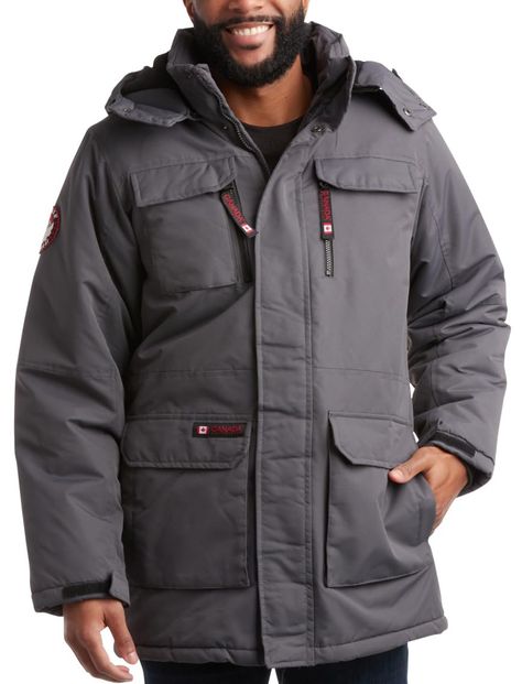 PRICES MAY VARY. OFFICIALLY LICENSED CANADA WEATHER GEAR: Men’s Parka Winter Ski Jacket; We embrace all weather and all of the traditions that come with it, providing affordable, on-trend apparel and outerwear made for cozying it up or countering the cold PARKA PUFFER: Stay warm without being too bulky; With this fashionable winter parka jacket for men, enjoy a warm insulation against the elements; Wide fur trim hood guarantees extra warmth and grants an additional level of protection against un Canada Weather, Warm Winter Jackets, Heavy Jacket, Winter Parka, Mens Winter Coat, Warm Coat, Parka Jacket, Water Resistant Fabric, Ski Jacket