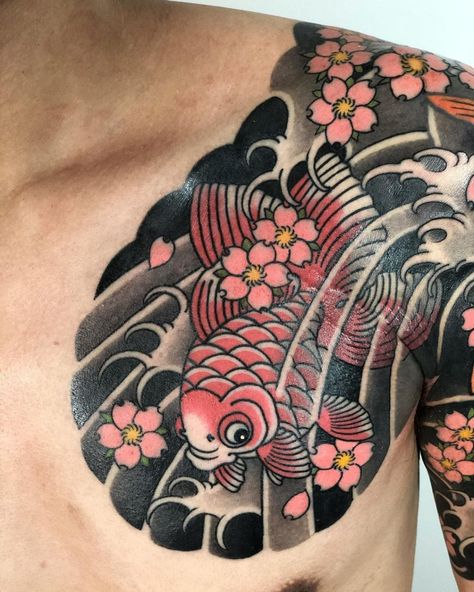 Pink Koi Fish Tattoo, Pink Koi Fish, Koi Fish Tattoo, Fish Tattoo, Tattoo Styles, Koi Fish, Fish Tattoos, Koi, Taiwan