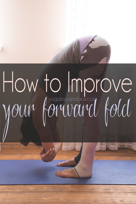 Pin now, practice later! How to improve your forward fold. Join the discussion on the YBC Yoga Forum http://www.forum.yogabycandace.com Chair Yoga Sequence, Forward Fold, Sup Yoga, Beginner Yoga, Yoga Moves, Yoga Exercises, Qi Gong, Daily Yoga, Ashtanga Yoga