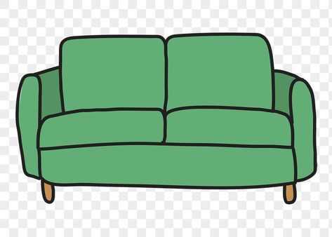 Cartoon Couch Drawing, Cartoon Couch, Couch Illustration, Couch Drawing, Sticker Furniture, Sofa Cartoon, Papel Duck, Doodle Journal, Graphic Design University