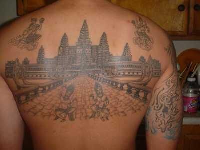 Khmer Southeast Asian Tattoo, Cambodian Tattoo Khmer, Angkor Wat Tattoo, Tattoo Khmer, Cambodian Tattoo, Khmer Tattoo, Professional Makeup Kit, Cambodian Art, Aztec Tattoo