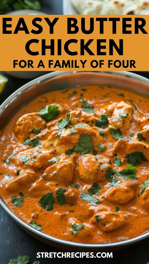 Want restaurant-quality butter chicken at home? Try our easy butter chicken recipe! It's creamy, flavorful, and easier than you think. Ideal for weeknight dinners or impressing guests. Save now and click through for this delicious butter chicken curry method. Healthier Butter Chicken, Butter Chicken Easy Recipe, Butter Chicken Sauce Recipe Easy, Butter Chicken Curry Recipe Easy, Crockpot Butter Chicken Recipes, Chicken Curry And Rice Recipe, Butter Curry Sauce, Simple Butter Chicken Recipe, Butter Chicken With Vegetables