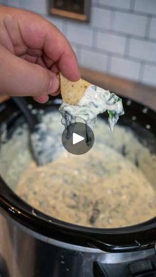 100K views · 67K reactions | Creamy Spinach Dip
1 frozen pack chopped spinach
3 bricks cream cheese
16 oz sour cream
16oz Monterey jack cheese
Ranch or Garlic jalapeno seasoning too taste

Put all ingredients in crockpot pot on low for 2-3 hours stirring halfway

#spinachdip #crockpot #recipe #easyrecipe #holmescooking | Justin Holmes Jalapeno Seasoning, Creamy Spinach Dip, Air Fryer Steak, Crockpot Recipe, Creamy Spinach, Monterey Jack, Chopped Spinach, Spinach Dip, Monterey Jack Cheese