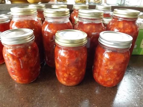 Rhubarb Canning Recipes, Rhubarb Pie Filling, Strawberry Rhubarb Pie Filling, Strawberry Rhubarb Recipes, Trying New Foods, Canned Strawberries, Strawberry Rhubarb Jam, Canning Fruit, Strawberry Pie Filling