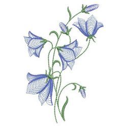 Rippled Bluebells 2 04(Md) machine embroidery designs Candlewicking Quilts, Rose Quilt, Stocking Gifts, Flower Embroidery Designs, Embroidery Library, Wedding Invitations Rustic, Stencil Painting, Vintage Quilts, Custom Embroidery