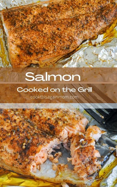 Salmon Grill, Bbq Salmon Recipes, Salmon Foil Packets, Bbq Salmon, Cook Salmon, Grilled Salmon Recipes, Foil Packet, Salmon Dishes, Cooking Salmon